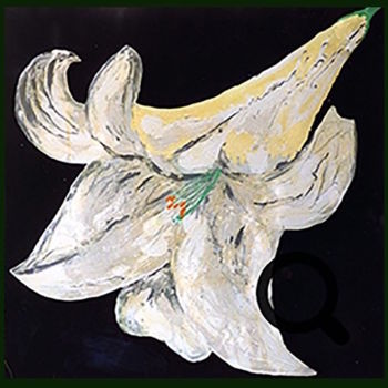 Painting titled "LILIE" by Sigrid Koerner, Original Artwork, Acrylic