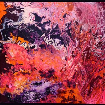 Painting titled "BLOSSOM FRENZY" by Sigrid Koerner, Original Artwork, Oil