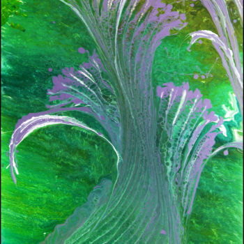 绘画 标题为“VIOLET WAVE” 由Sigrid Koerner, 原创艺术品, 丙烯