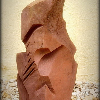 Skulptur mit dem Titel "Au Gré des Saisons…" von Laurent Boron, Original-Kunstwerk, Stein