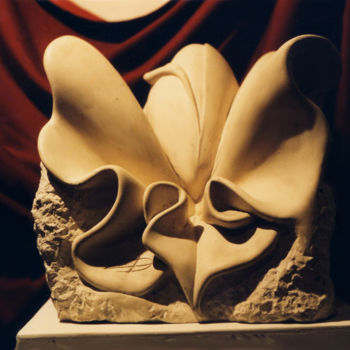 Sculpture titled "L'éveil" by Didier Ledus, Original Artwork, Stone