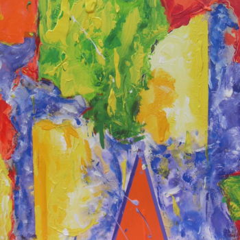 Malerei mit dem Titel "SANS TITRE 06 21" von Jean-Marc Gayraud, Original-Kunstwerk, Acryl Auf Keilrahmen aus Holz montiert