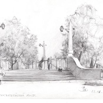 Drawing titled "Красногвардейский м…" by Dmitry Veltishchev, Original Artwork, Pencil