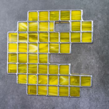 Sculpture intitulée "PACMAN by JimaJine" par Jean-Jacques Joujon (JimaJine), Œuvre d'art originale, Verre