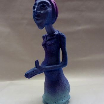 Sculpture intitulée "La nageuse 1/8" par Saname, Œuvre d'art originale, Plâtre