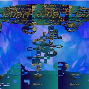 Digital Arts με τίτλο "Altar For Peace 117" από Alberto Cerritos, Αυθεντικά έργα τέχνης