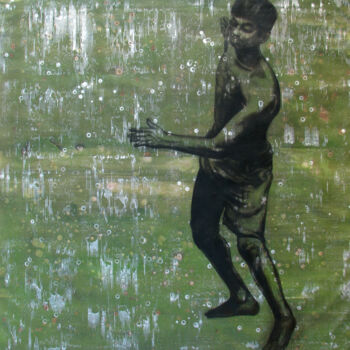 绘画 标题为“Dancing in the rain” 由Pawan Sharma, 原创艺术品, 丙烯