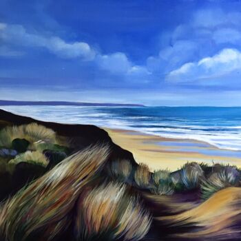 Painting titled "Fresh Air" by Dawn Rodger, Original Artwork, Oil