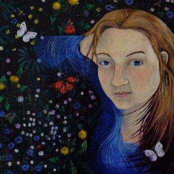 Painting titled "Empath" by Dawn Rodger, Original Artwork, Oil