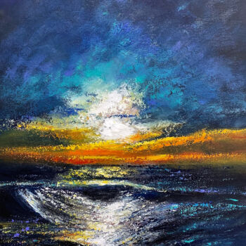 Peinture intitulée "Retour de pêche" par Anne Vignau, Œuvre d'art originale, Acrylique