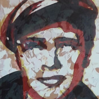 Digital Arts titled "Marlon PA" by Patrick Mauxion (MAUX), Original Artwork, 2D Digital Work Mounted on Other rigid panel