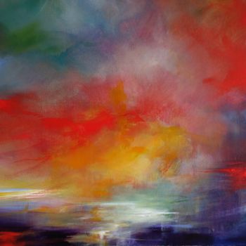 Painting titled "The Last Light of S…" by Jane Elizabeth Cullum, Original Artwork, Acrylic