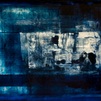 Painting titled "From A Blue Dog's S…" by Alexandra Pignon, Original Artwork, Lacquer