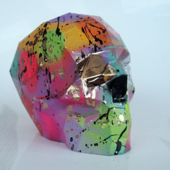Sculpture titled "SPACO - Skull pop,…" by Spaco, Original Artwork, Acrylic