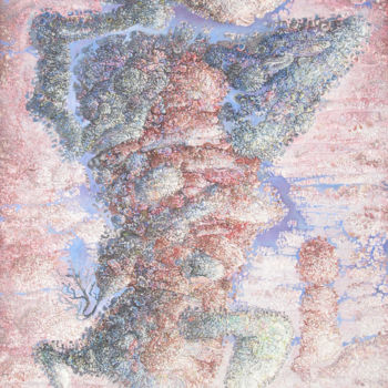 Painting titled "VIRTUOSE" by Zoran Zugic, Original Artwork, Oil Mounted on Wood Stretcher frame