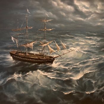 Peinture intitulée "Les défis" par Abdelkader Boucetta, Phd, Œuvre d'art originale, Huile