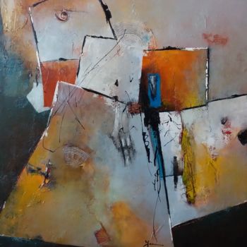 Pittura intitolato "REF 28-17 - Le Prin…" da Jeanne, Opera d'arte originale, Acrilico Montato su Telaio per barella in legno