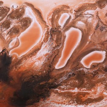 Painting titled "Birth" by Paula Abou Jaoude, Original Artwork, Stained glass painting Mounted on Plexiglass