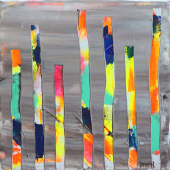 Painting titled "Libération 51" by Delphine Dessein, Original Artwork, Acrylic