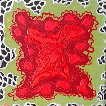Painting titled "Résille" by Plm, Original Artwork, Acrylic
