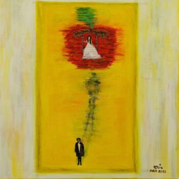 Painting titled "Shadow of Love" by Ma Lovelie Albarracin, Original Artwork, Acrylic