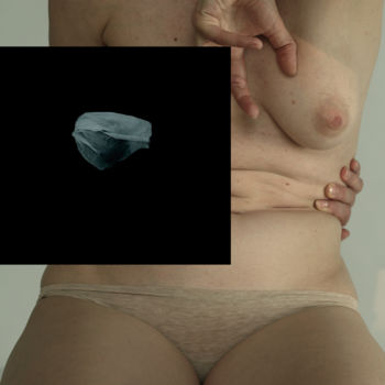 Photographie intitulée "q34q \ Figures coll…" par Leni Smoragdova, Œuvre d'art originale, Photographie argentique Monté sur…