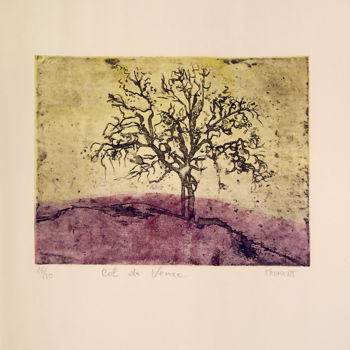 Εκτυπώσεις & Χαρακτικά με τίτλο "L'ARBRE BLEU REF. 7…" από Michèle Froment, Αυθεντικά έργα τέχνης, Etching