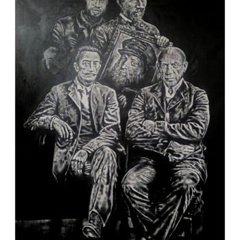 Painting titled "In the shadows of t…" by Patrick Dodoo, Original Artwork, Acrylic