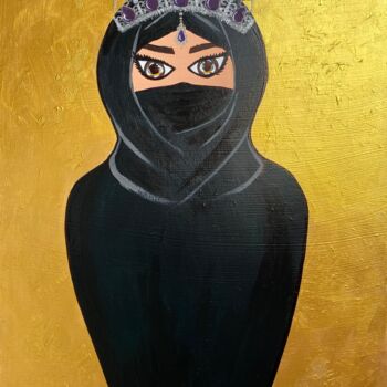 「Matryoshka in Hijab…」というタイトルの絵画 Vera Zvyaginaによって, オリジナルのアートワーク, アクリル