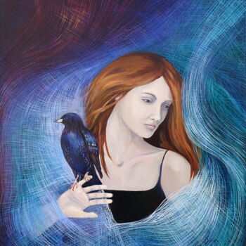 Painting titled "Murmur" by Dawn Rodger, Original Artwork, Oil