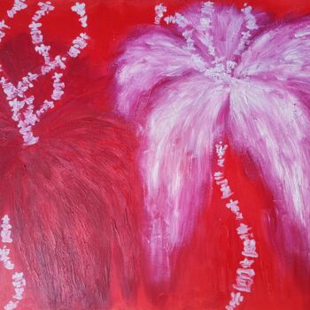 Peinture intitulée "White and Shadow -…" par Chaos Of Purple Experience, Œuvre d'art originale, Huile