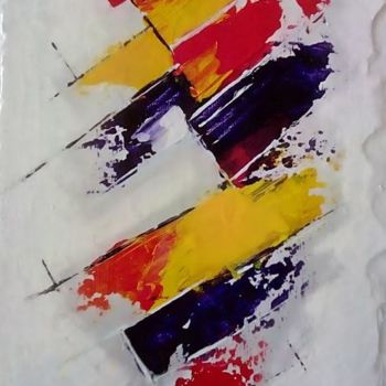 Peinture intitulée "Abs-trait" par Alain Favé, Œuvre d'art originale, Acrylique