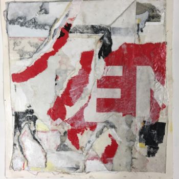 "Décollage" başlıklı Kolaj Céline Vaye tarafından, Orijinal sanat, Kolaj