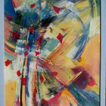 Peinture intitulée "- je réveillerai l'…" par Anne-Frédérique Ferret, Œuvre d'art originale, Huile
