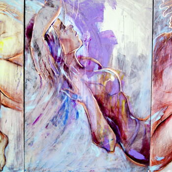 "Tryptix BOOK OF LIF…" başlıklı Tablo Elena Ilina tarafından, Orijinal sanat, Akrilik