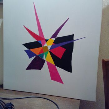 Painting titled "éclat" by Fred L'Experimentateur, Original Artwork, Acrylic