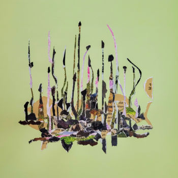 「Cactus」というタイトルのコラージュ Marina Geipelによって, オリジナルのアートワーク, コラージュ