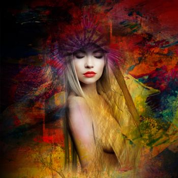 Digital Arts titled "Poppea" by Edit Zs. Toth (The GRAPH Collection), Original Artwork, 2D Digital Work