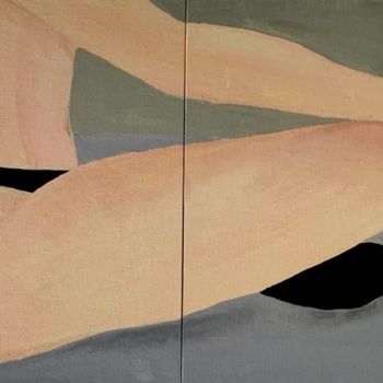 Painting titled "Confessions" by Ilana Igueblalene, Original Artwork, Acrylic Mounted on Cardboard