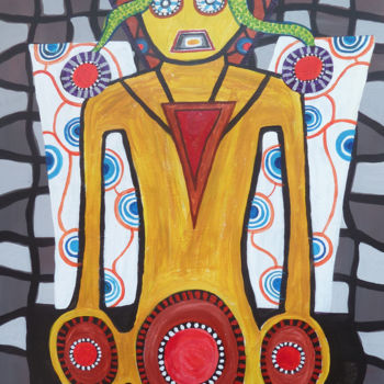 Peinture intitulée "L'Esprit du vent" par Aurélie Sarrazin, Œuvre d'art originale, Acrylique