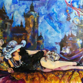 Peinture intitulée "mystery of the old…" par Bogdan Burak, Œuvre d'art originale, Acrylique