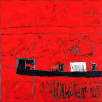 Painting titled "Postcard" by Evgeny Yakovlev, Original Artwork, Oil