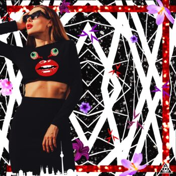 Digitale Kunst mit dem Titel "Wowzaaa" von Kiki Austen, Original-Kunstwerk, 2D digitale Arbeit