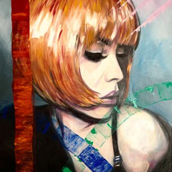 Painting titled "Magali" by Martine Perugini, Original Artwork, Oil
