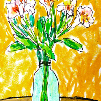 Tekening getiteld "Still life" door Lana Krainova, Origineel Kunstwerk, Pastel