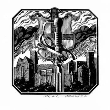 "Клинок" başlıklı Baskıresim Антон Ляпичев tarafından, Orijinal sanat, Gravür