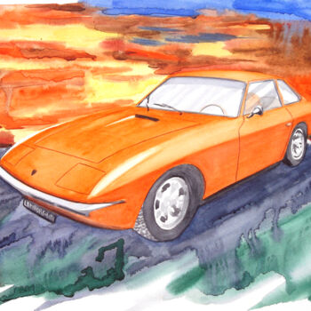 Painting titled "Aquarelle originale…" by Isabelle Redonnet, Original Artwork, Watercolor