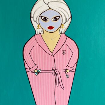 Painting titled "Matreshka letique" by Vera Zvyagina, Original Artwork, Acrylic