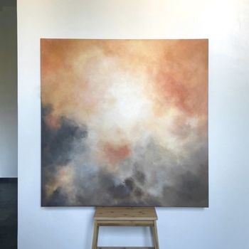 Schilderij getiteld "SLEEPING IN THE FLA…" door Robin Blažek, Origineel Kunstwerk, Acryl