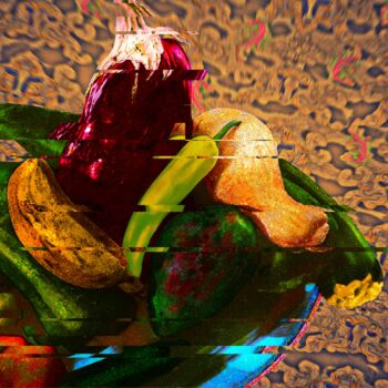 Digitale Kunst mit dem Titel "We’re serving beef" von Blamemrken, Original-Kunstwerk, Digitale Malerei